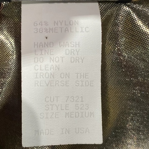 Vtg PG Collections Ginger Bort Gold Sequins Open Cardigan Festival Disco Retro - Picture 8 of 11